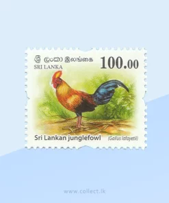 Sri Lankan junglefowl (Gallus lafayetii) Stamp