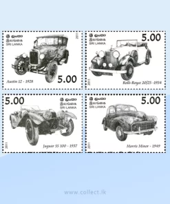 Vintage and Classic Cars of Sri Lanka Stamps Sri Lanka