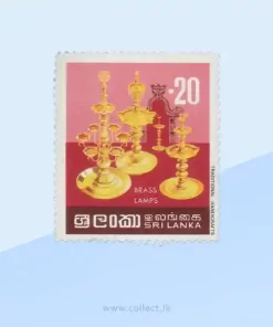 Brass Lamps Stamp Sri Lanka